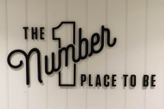 3D indoor wall signage